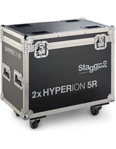 Wooden flightcase for 2x Hyperion 5R, on wheels