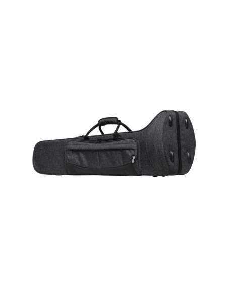 Soft case for trombone, grey