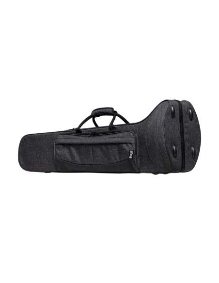 Soft case for trombone, grey