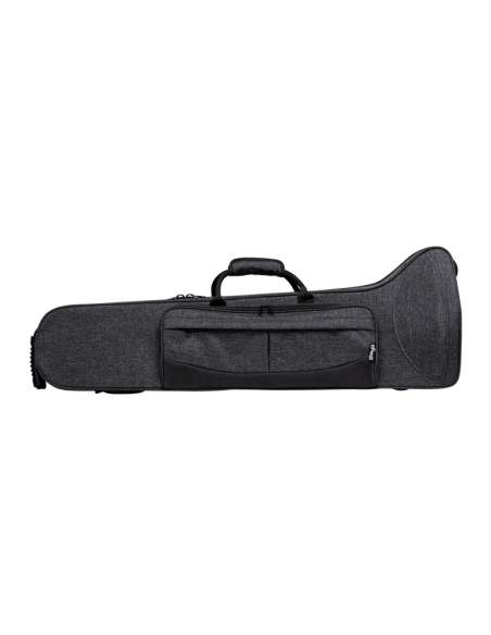 Soft case for trombone, grey