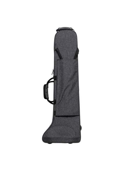 Soft case for trombone, grey