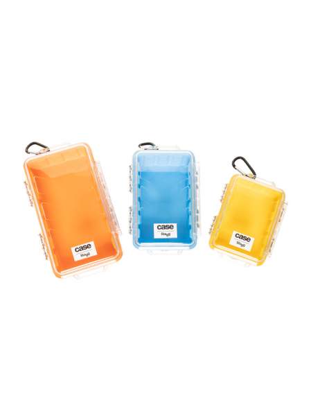 Water- and dustproof mini universal transport case with rubber lining