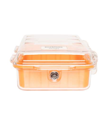 Water- and dustproof mini universal transport case with rubber lining