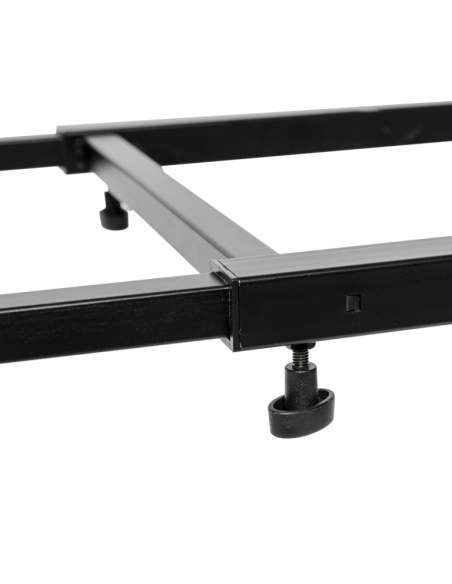 Adjustable mixer or keyboard stand with sloped legs