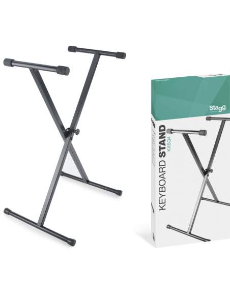 Single Braced X-Style Keyboard Stand - Welded