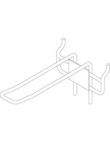 Double display hook for Euro-standard display panel - 1 pc