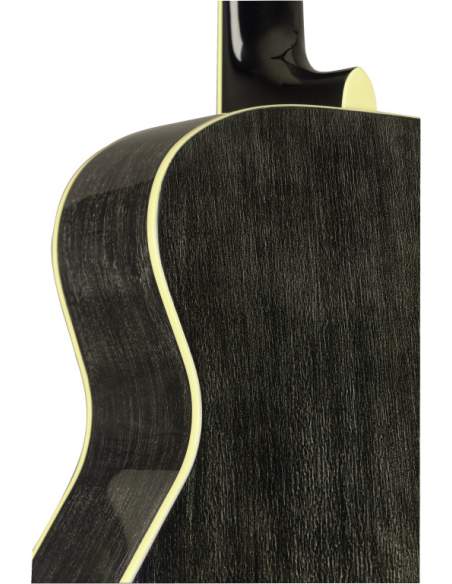 Acoustic-electric bass with solid mahogany top, Yakisugi series