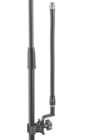 Universal gooseneck microphone arm with clamp