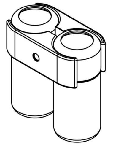 2 sided horizontal connector for display panel - 2 pieces