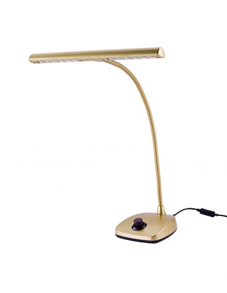 LED piano lamp K&M 12298 gold-colored