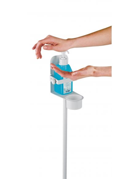 Disinfectant stand with bracket K&M 80310 pure white