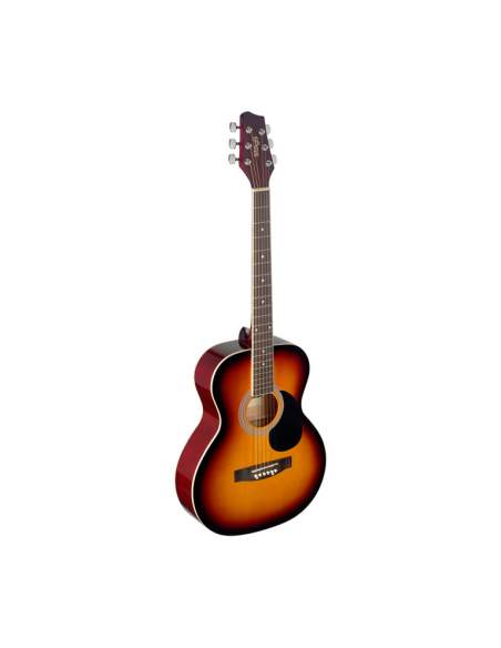 4/4 sunburst auditorium acoustic guitar with basswood top