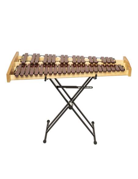 40-key desktop synthetic marimba set, with stand