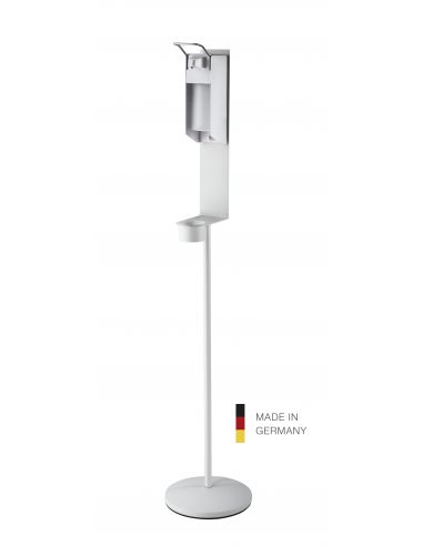 Disinfectant stand including dispenser K&M 80328 pure white