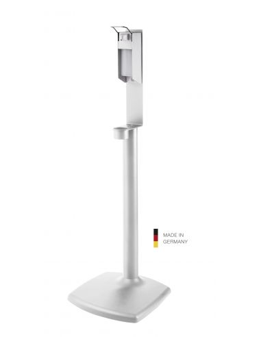 Disinfectant column stand including dispenser K&M 80358 structured white