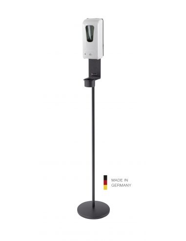 Disinfectant stand including sensor dispenser K&M 80329 black