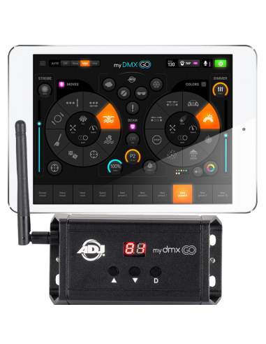 DMX lighting controller ADJ mydmx GO