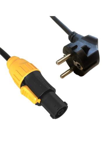 Power cable ADJ MPC IP65 Locking Power - CEE 7/7 2m