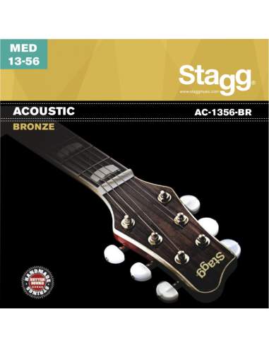 Bronze set of strings for acoustic guitar