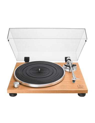 Turntable Manual Belt Drive Wood Base Teak