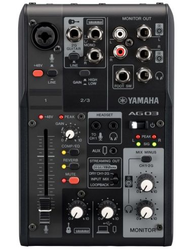 Yamaha AG03MK2 Mixer, black