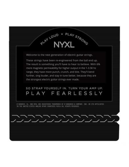 Strings for electric guitar D`Addario NYXL1156