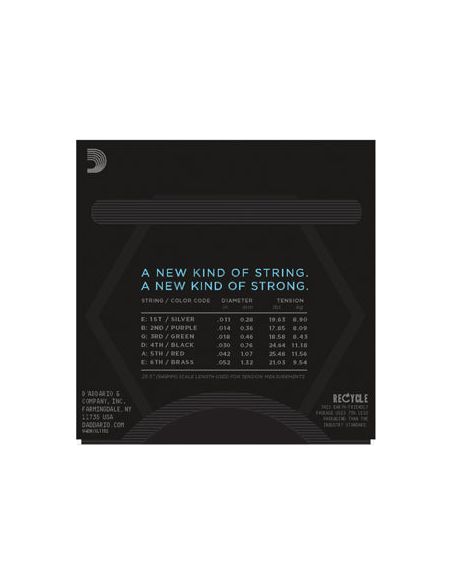 Strings for electric guitar D`Addario NYXL1152