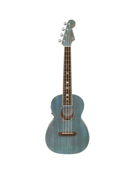 Tenorinė elektroakustinė ukulelė Fender DHANI HARSN UKE, TURQUOISE WN