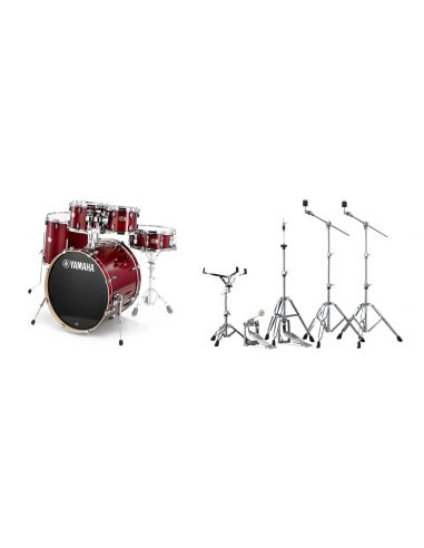 Akustinei būgnai Yamaha Stage Custom Birch CR + HW680W stovai, pedalas