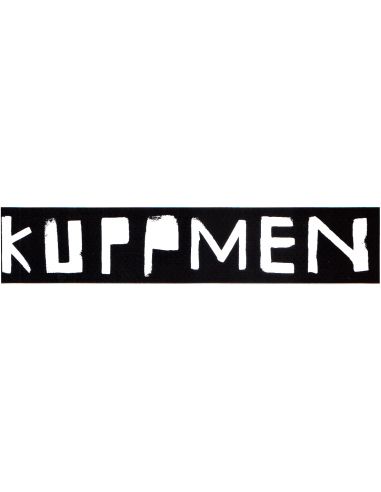 Lipdukas Kuppmen logotipas, juodas