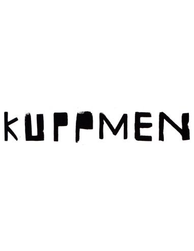 Kuppmen logo sticker, black