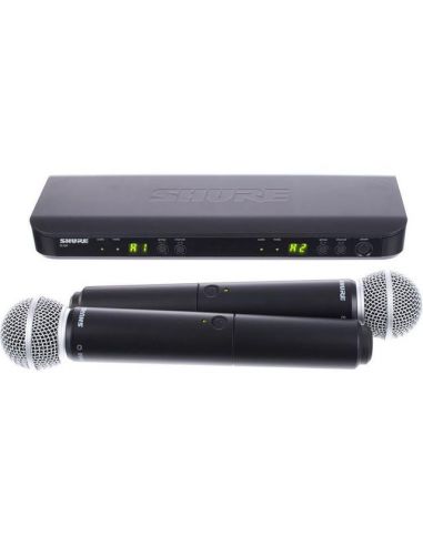 2 bevielių mikrofonų komplektas Shure BLX288/SM58