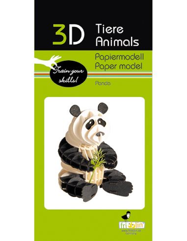 3D Paper model Fridolin - Panda