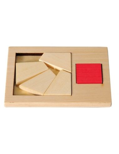 IQ-Test Puzzle Fridolin "Extra Piece", Big square, wooden puzzle