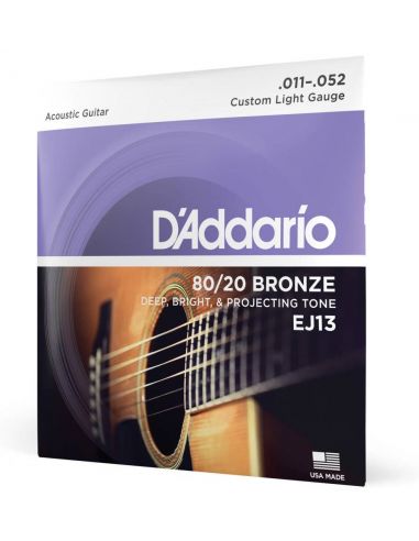 Acoustic guitar strings Daddario EJ13 .011