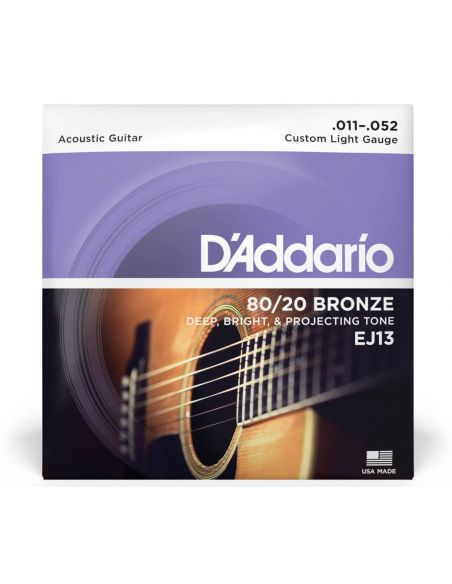 Acoustic guitar strings Daddario EJ13 .011