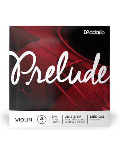 Violin string A D'Addario Prelude J812 3/4M