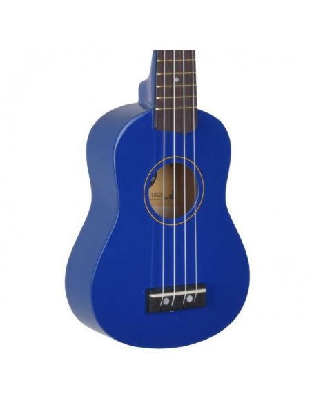 Soprano ukulele set VIBE UK21, blue