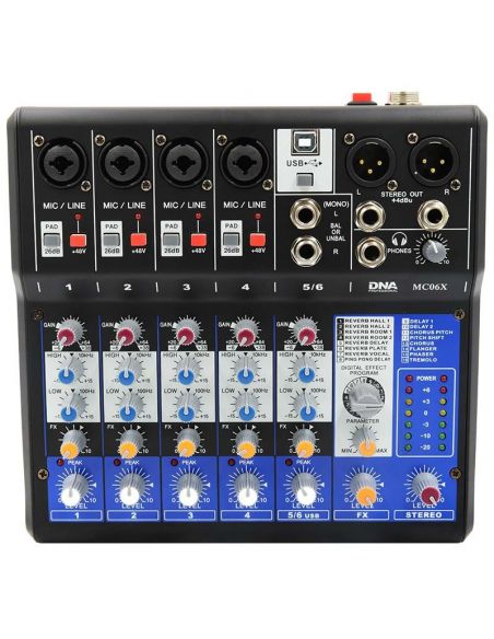 Analog audio mixer MC06X