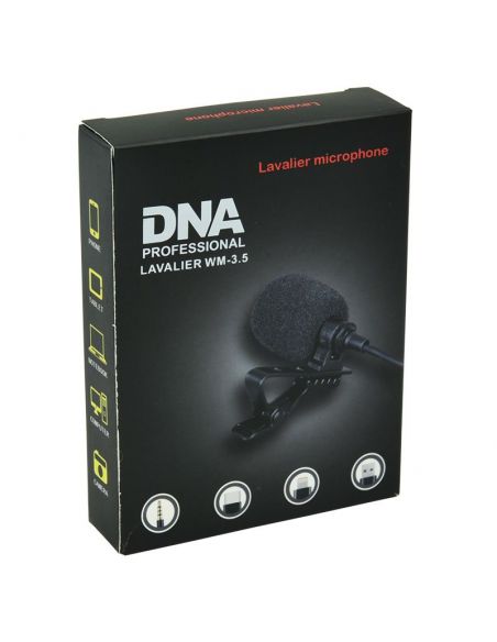 DNA LAVALIER WM-3.5mikrofon krawatowy klapowy lavalier przypinany do ubrania