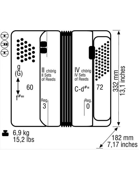 Weltmeister Romance 602 60/72/II/3 black, B-Grip