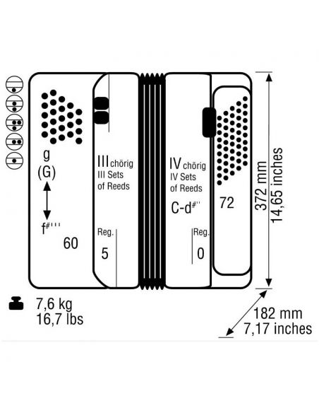 Weltmeister Romance 603 60/72/III/5 black, B-Grip