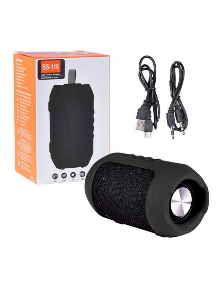 NN BS116 BLACK przenośny głośnik Bluetooth USB