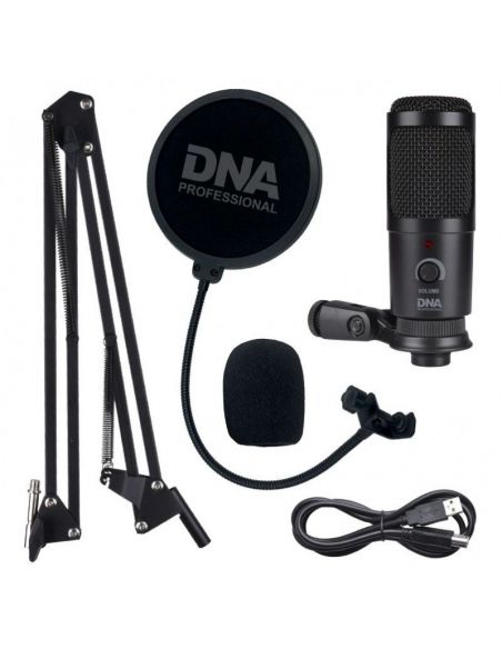 USB kondensatorinio mikrofono komplektas DNA CM USB KIT