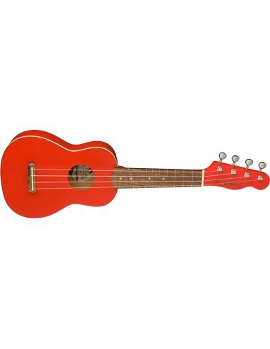 Soprano ukulelė Fender Venice FIESTA RED (riboto leidimo)