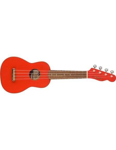 Soprano ukelele Fender Venice soprano FIESTA RED (LIMITED EDITION)