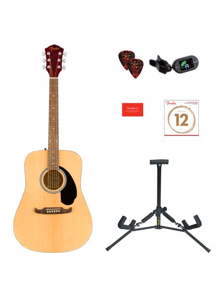 Acoustic guitar pack Fender FA-125 PACK, NAT WN