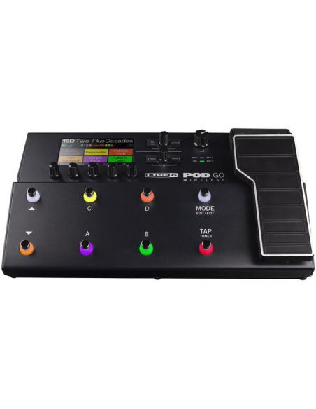 Multi-Effect Pedal for Electric Guitar Line6 Pod GO Wireless