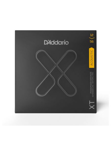 Stygos akustinei gitarai D'Addario XTAPB1256 Phosphor Bronze