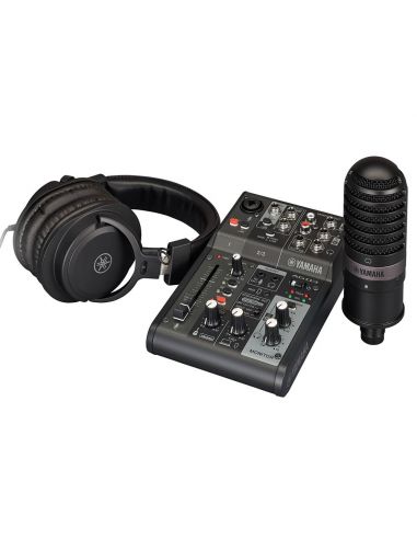 Live Streaming Package Yamaha AG03MK2 B LSPK black